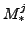 $\ensuremath{{M_*^j}} $